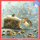 Otter House 1000 Piece Puzzle - Christmas Robin
