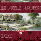 English Cottage Panoramic 1000 Piece Puzzle - Peter Motz