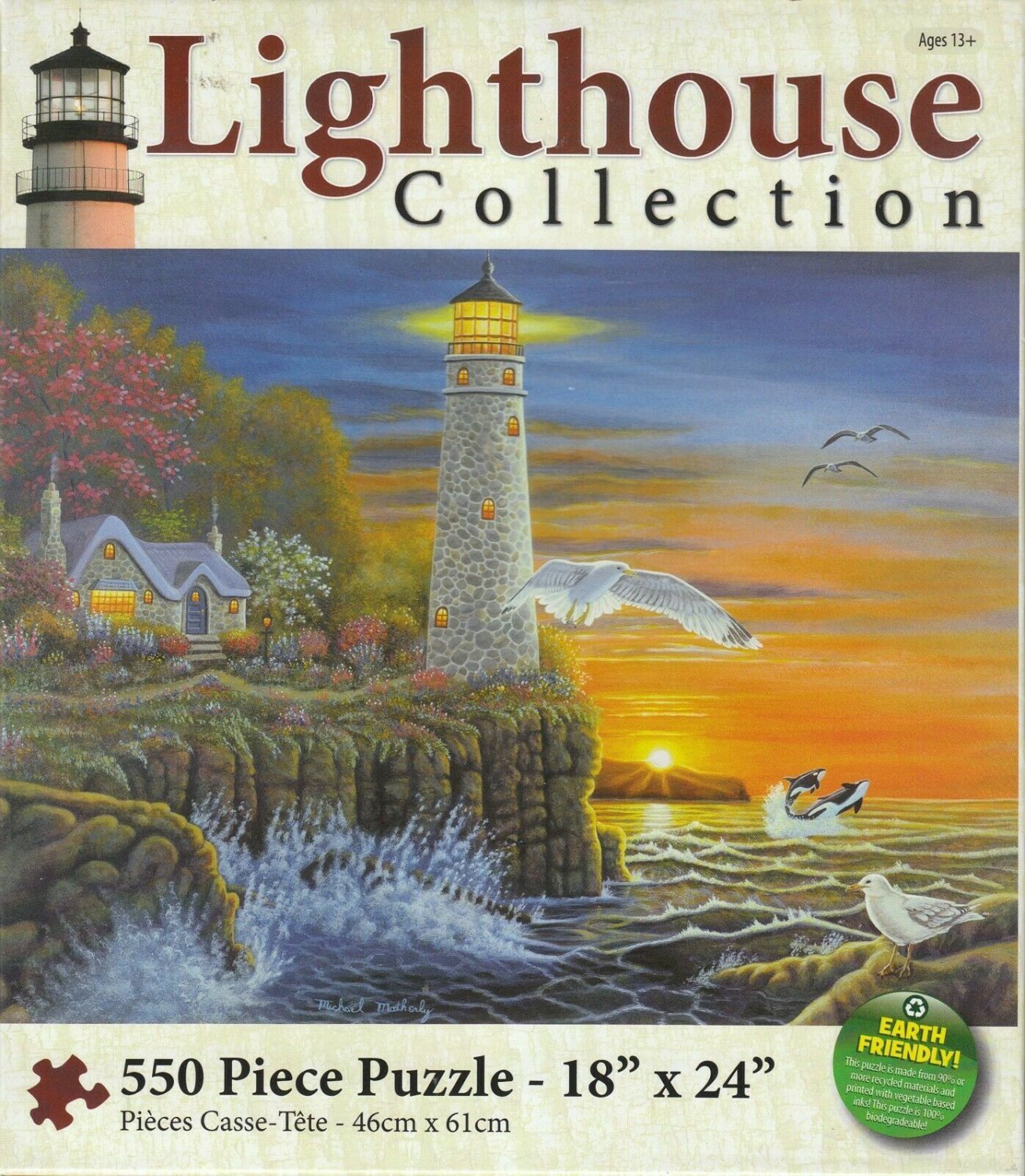 Lighthouse Collection: Evening Lights 550 Piece Puzzle