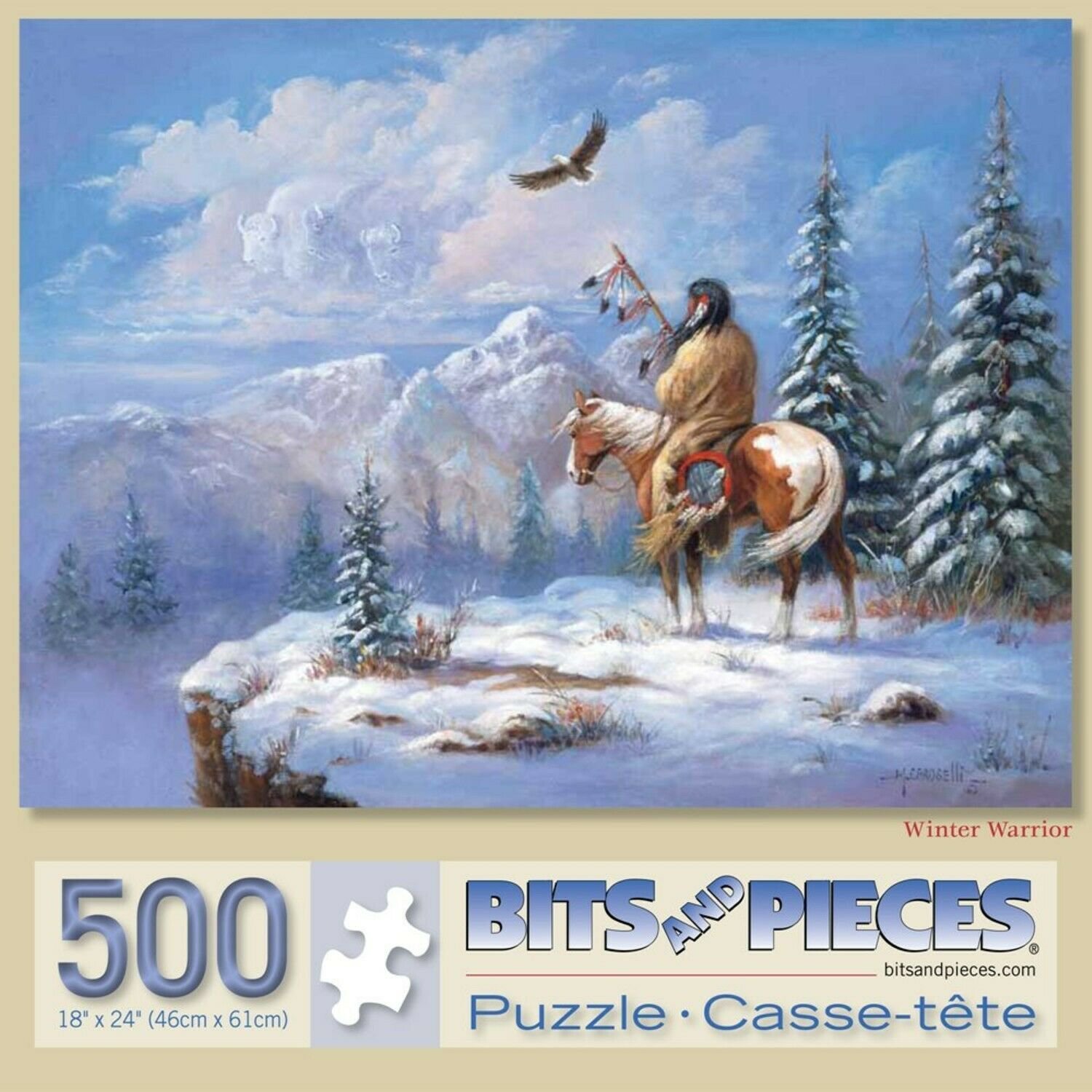 Bits And Pieces Winter Warrior 500 Piece Puzzle