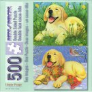 Bits And Pieces - Happy Puppy Double Sided 500 Piece Puzzle - Amy Rosenberf