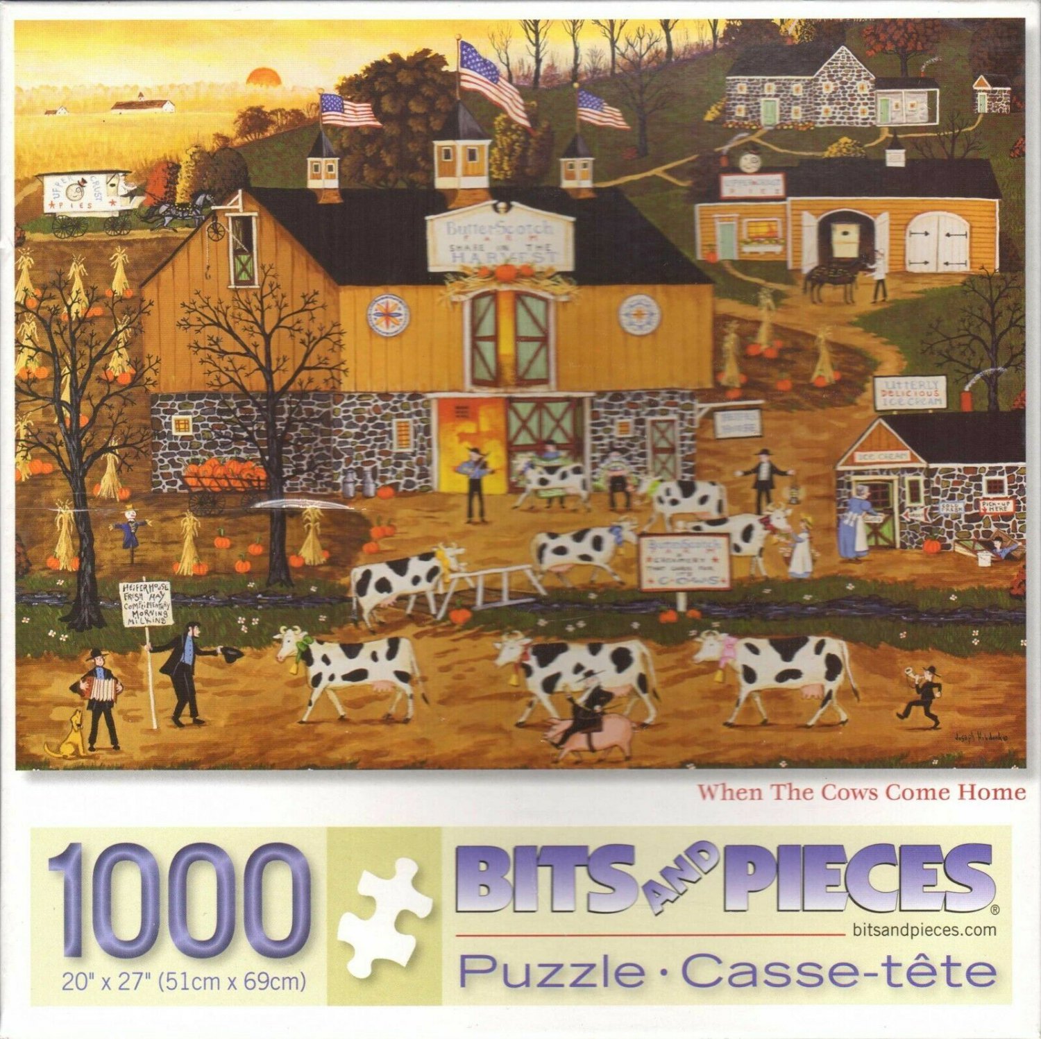 Bits And Pieces - When The Cows Come Home 1000 Piece Puzzle