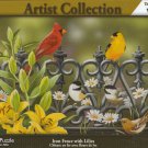 Artist Collection: Iron Fence with Lilies 1000 Piece Puzzle - Willian Vanderssn