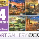 4 X 1000 Piece Jim Hansel Puzzle Collection