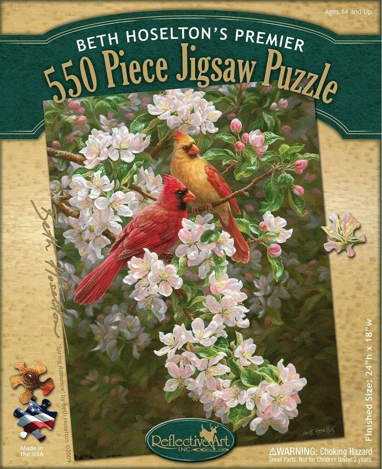 Spring Romance 550 Piece Puzzle - Beth Hoselton