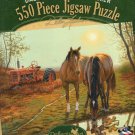 Old Farm Hands 550 Piece Puzzle - Dallen Lambson