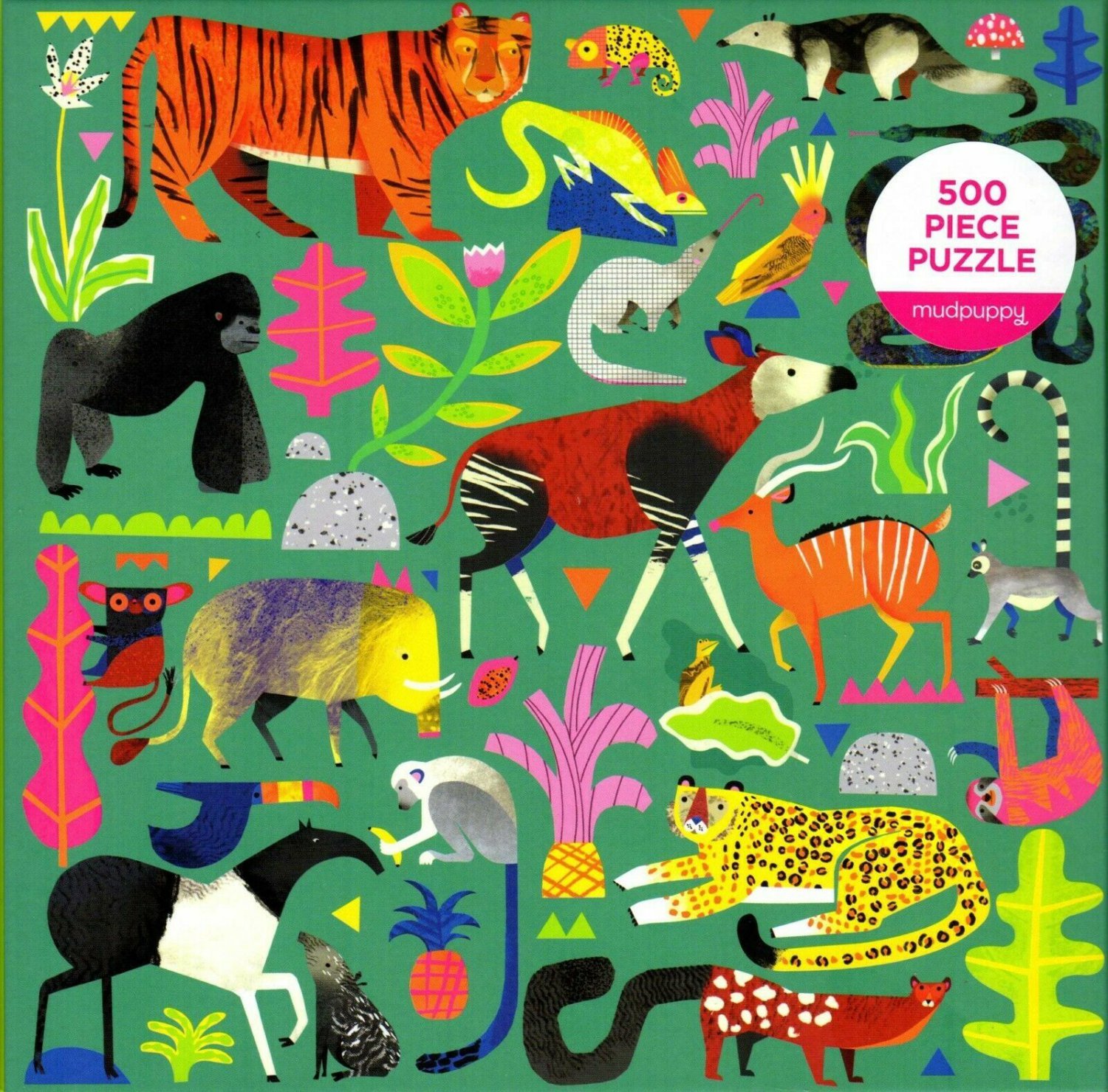 Rainforest Animals 500 Piece Puzzle