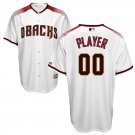 Men's Arizona Diamondbacks White  Cool Base Custom Name Jersey Stitched