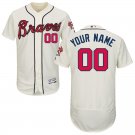 Men's Atlanta Braves Alternate Ivory Flex Baseball Custom Name Jersey Stitched