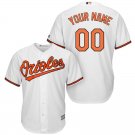 Men's Baltimore Orioles White Cool Baseball Custom Name Jersey