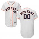 Men's Houston Astros White Baseball Custom Name Jersey Stitched