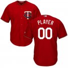 Men's Minnesota Twins Red Cool Base Custom Name Jersey