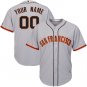 Men's Personalized San Francisco Giants Grey Cool Base Custom Name Player Jersey