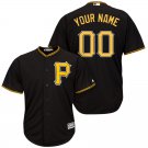 Men's Pittsburgh Pirates Blank Black Cool Base Custom Name Jersey