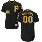 Men's Pittsburgh Pirates Blank Black Flex Base Custom Name Jersey Stitched
