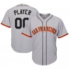 Men's San Francisco Giants Blank Gray Cool Base Custom Name Jersey Stitched
