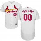 Men's St. Louis Cardinals Blank White Flex Base Custom Name Jersey Stitched