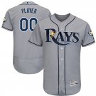 Men's Tampa Bay Rays Gray  20th Anniversary Alternate Flex Base Custom Name Jersey