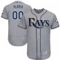 Men's Tampa Bay Rays Gray  20th Anniversary Alternate Flex Base Custom Name Jersey