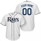 Men's Tampa Bay Rays Light White Cool Base Custom Name Jersey Stitched