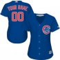 Women Personalized Chicago Cubs Customized Your Own Player Jersey Blue