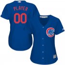 Women's Chicago Cubs Blank Royal Alternate Cool Base Custom Jersey