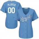 Women's Kansas City Royals Light Blue Home Cool Base Custom Jersey