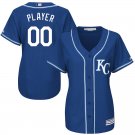 Women's Kansas City Royals Royal Home Cool Base Custom Jersey