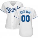 Women's Kansas City Royals White Home Cool Base Custom Jersey