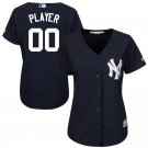 Women's New York Yankees Navy Home Cool Base Custom Jersey