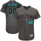 Youth Arizona Diamondbacks Blank Gray Flex Base Custom Name Jersey Stitched