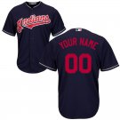 Youth Cleveland Indians Navy Cool Base Custom Jersey