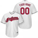 Youth Cleveland Indians White Cool Base Custom Name Jersey