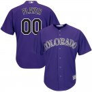 Youth Colorado Rockies Purple Home Cool Base Custom Name Jersey Stitched