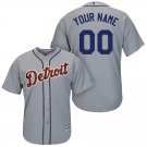 Youth Detroit Tigers Gray Cool Base Custom Name baseball Jersey stitched