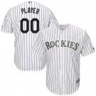Youth Colorado Rockies White Home Cool Base Custom Name Jersey Stitched