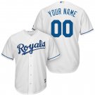 Youth Kansas City Royals White Home Cool Base Custom Name Jersey
