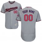 Youth Personalized Minnesota Twins Gray Flex Base Custom Name Player Jersey