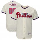 Youth Philadelphia Phillies Blank Home Cream Flex Baseball Custom Name Jersey Stitched
