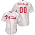 Youth Philadelphia Phillies Blank White Cool Base Custom Name Jersey Stitched