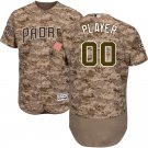 Youth San Diego Padres Camo Brown Flex Base Custom Name Jersey Stitched