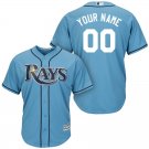 Youth Tampa Bay Rays Light Blue Cool Base Custom Name Jersey Stitched