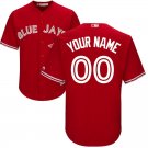 Youth Toronto Blue Jays Scarlet Cool Base Custom Name Jersey