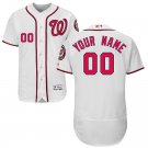 Youth Washington Nationals Blank Home White Flex Base Custom Name Jersey Stitched