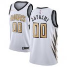 Men's Atlanta Hawks White 2018-19 Swingman Custom Jersey - City Edition