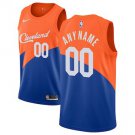 Men's Cleveland Cavaliers Blue Swingman Custom Jersey - City Edition