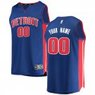 Men's Detroit Pistons Blue Custom Name basketball Jersey