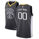 Men's Golden State Warriors Black Swingman Custom Name Jersey