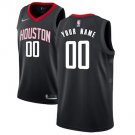 Men's Houston Rockets Black Swingman Custom Name Jersey