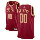 Men's Houston Rockets Red Swingman Custom Name Jersey City Edition